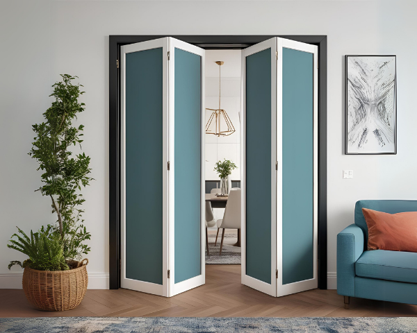 Save Space in Style with a Double Leaf Bifold Door